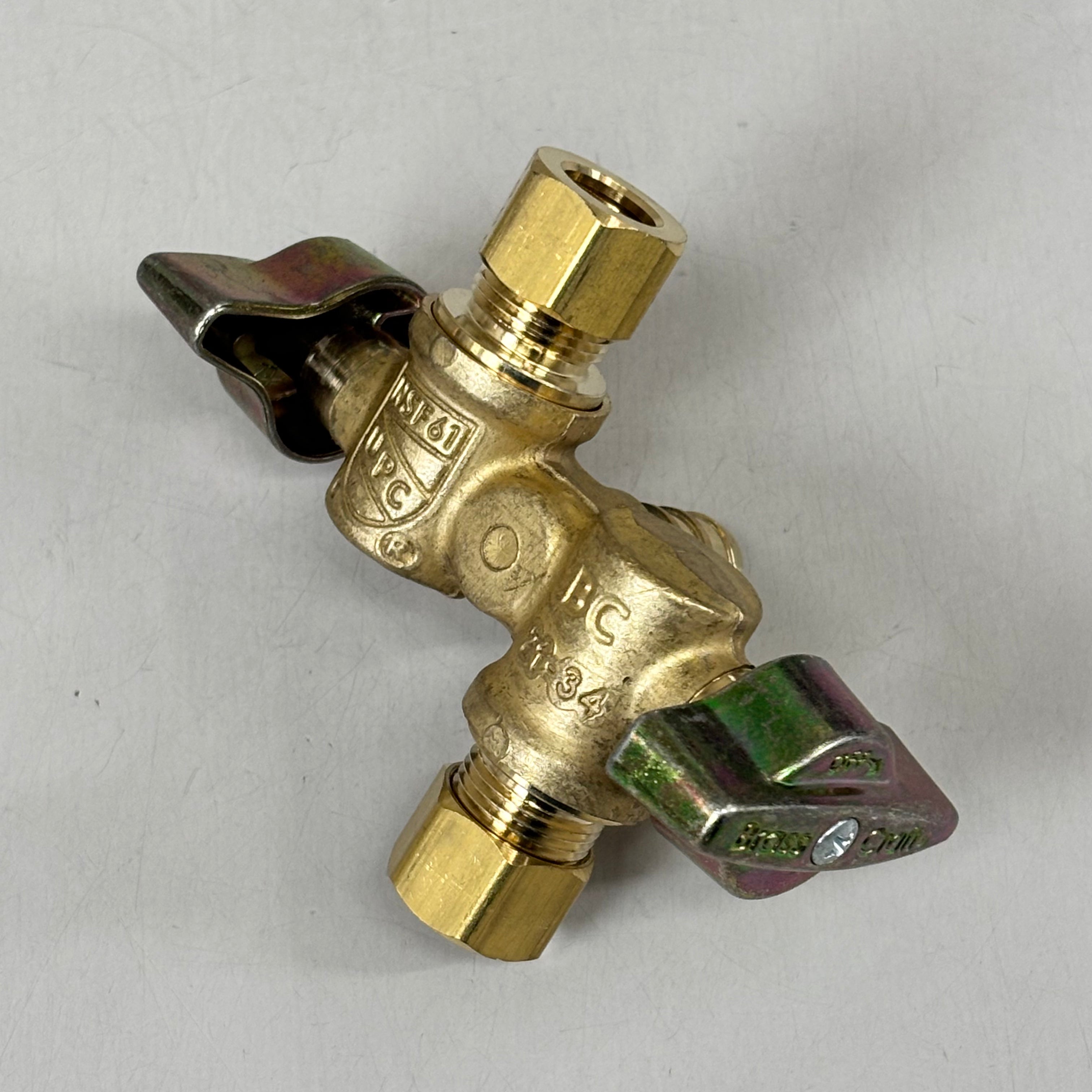BRASS CRAFT KT Dual Shut-Off Outlet Stop  1/2" NOM 3/8" OD KTBRPX1901DVXR