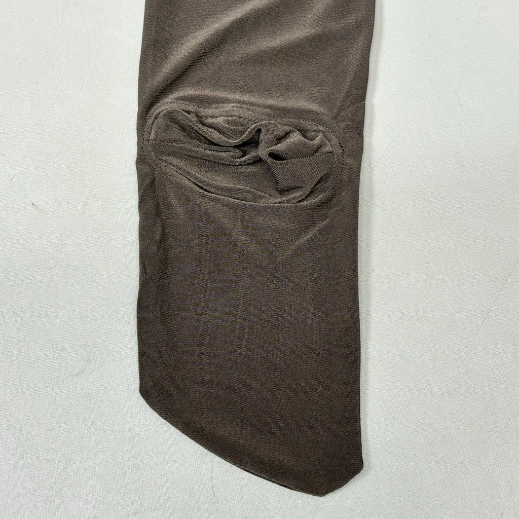 NORMA KAMALI Slim Fit Turtleneck Catsuit w/ Footsie Women's Sz M/38 Chocolate