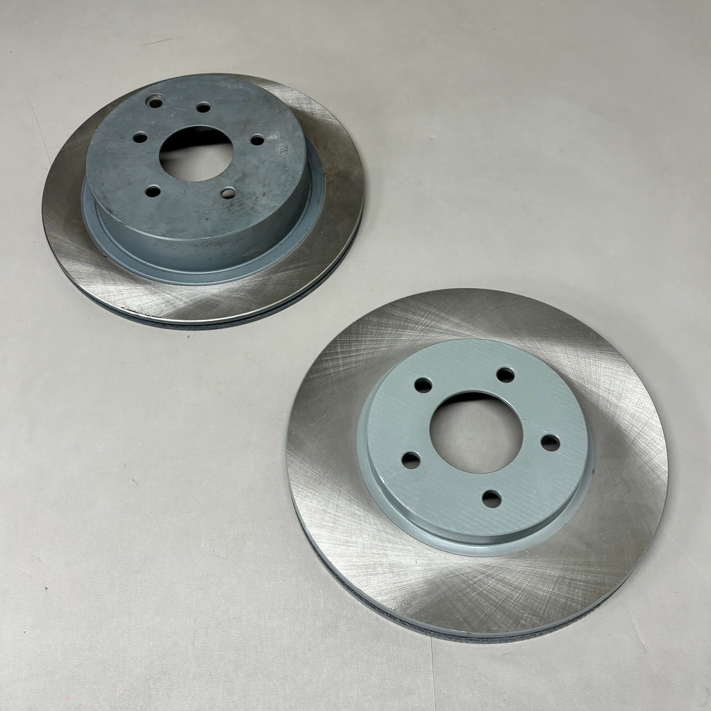 PROSTOP (2 PACK) Coated Hat & Edge Rotor Front Corrosion Resistant Chrome AX54123P (New Other)