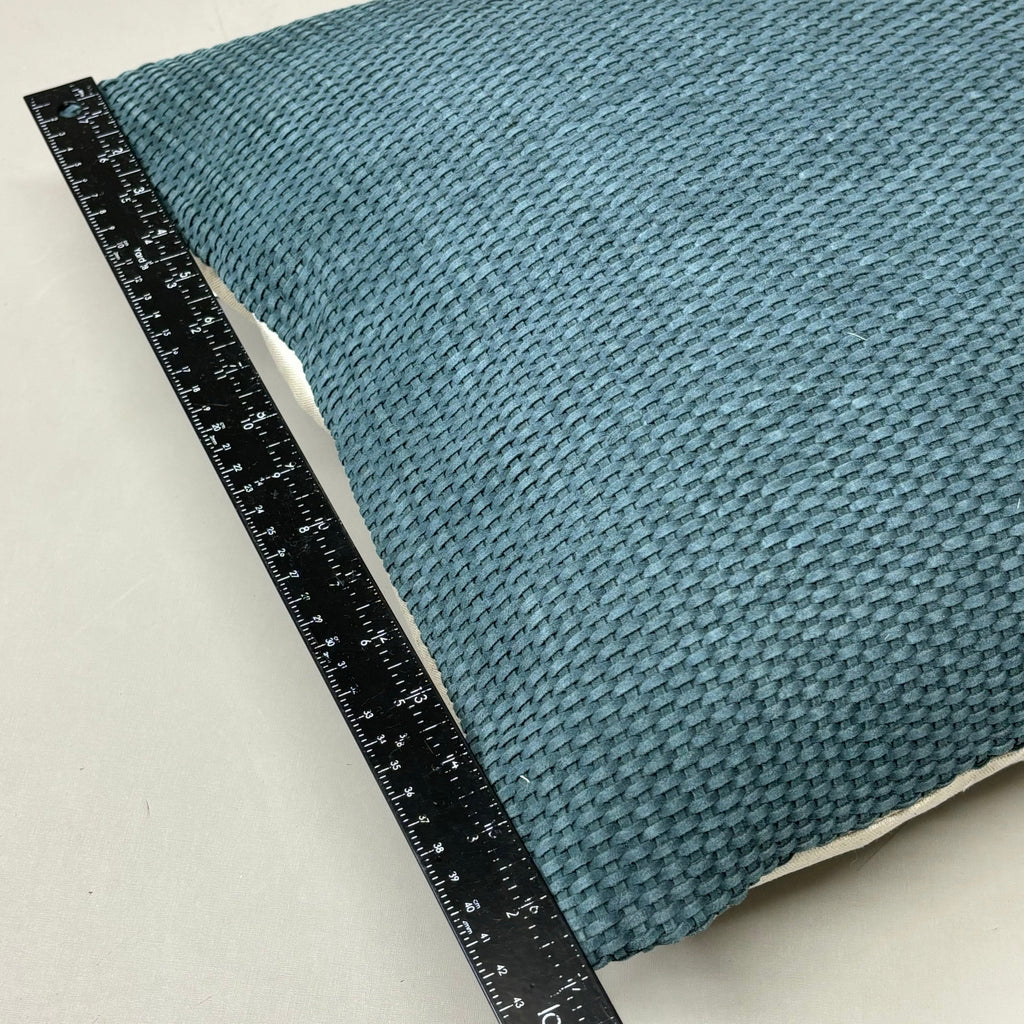VILLA 18"x18" MP Bassinet Suede Decorative Throw Pillow Blue Slate