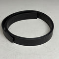 SLIDEBELTS Black Leather Belt Strap (Without Buckle)