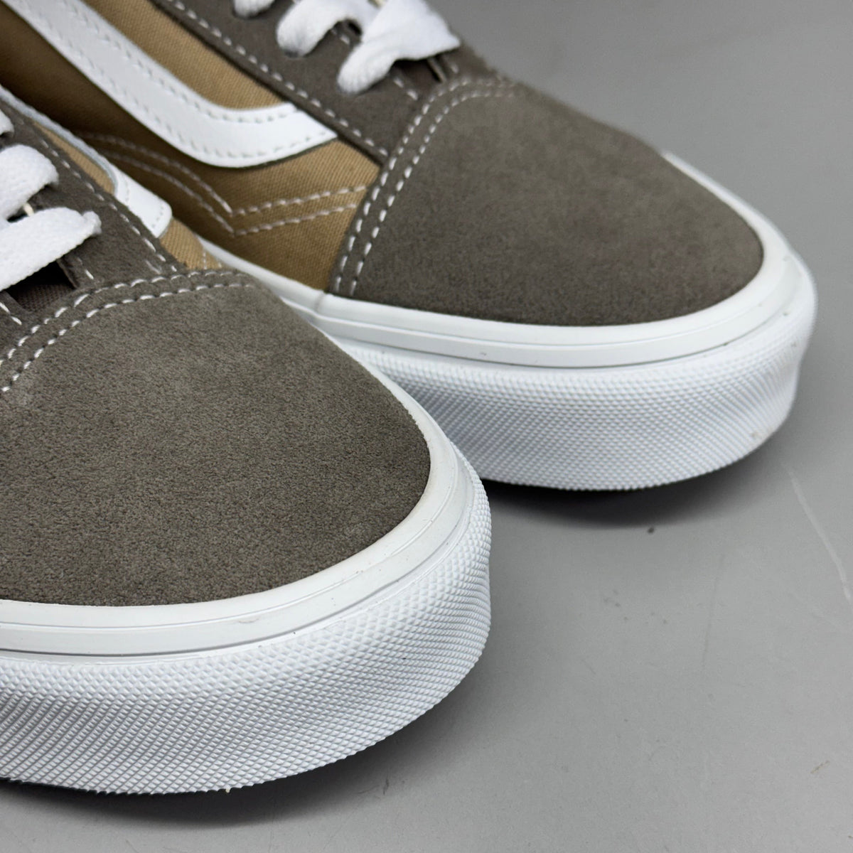 VANS Old Skool Shoe Sz Women's 8.0 Canvas/Suede Block Brown VN000CT8BRO