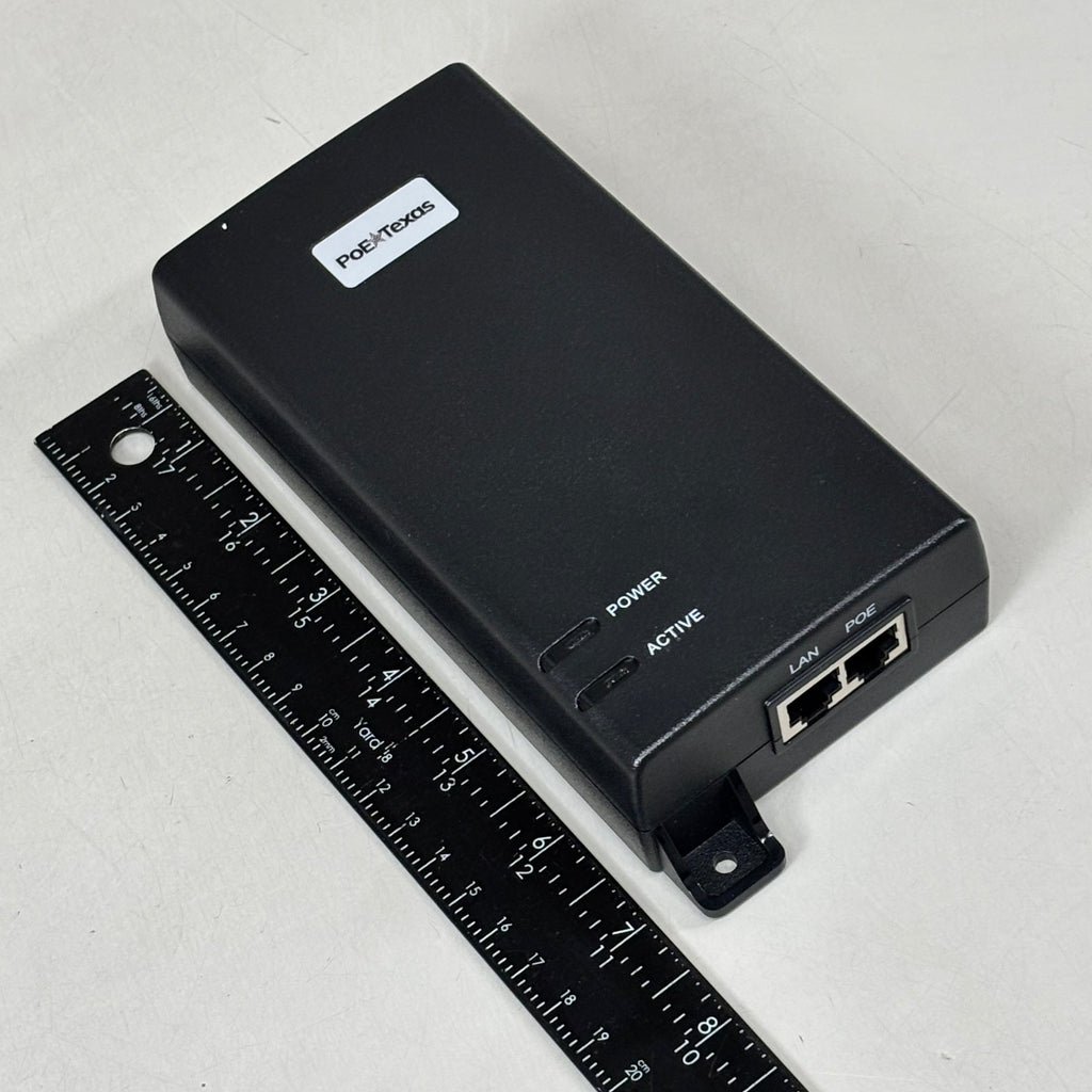 POE TEXAS Dual Signature Injector Output W/ Surge Protection 55V 60W Output Black BT-1-55V60W