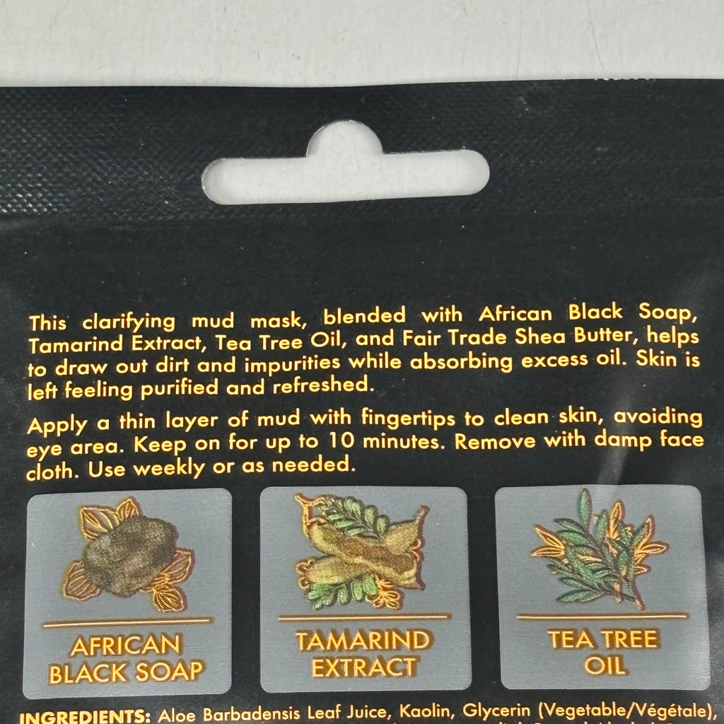 SHEA MOISTURE (6 PACK) African Black Soap Clarifying Mud Mask 0.5 oz 68735374