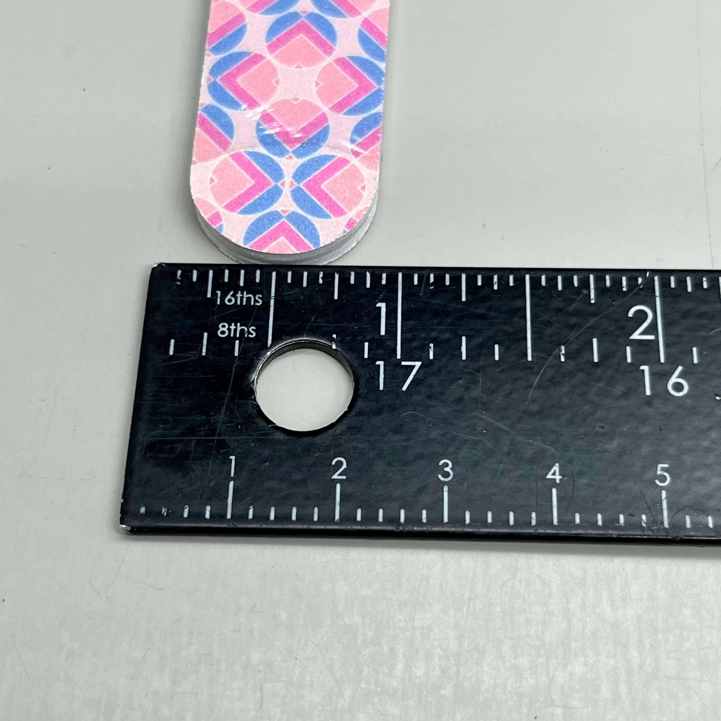 WALGREENS (10 PACK!) Pattern Nail File 7" Pink Abstract WIC 254462