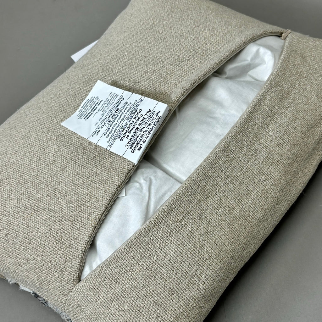 VILLA 12"x16" MP Bradley Hide Le Decorative Throw Pillow in Gray