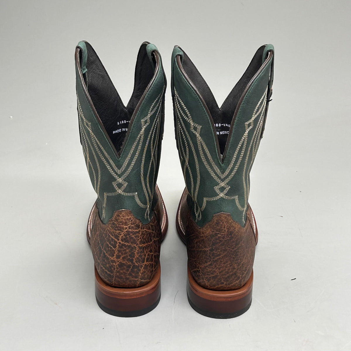 Tony Lama Tapadera Walnut Elephant Print Cowhide Style #TL317 Men's Size 10.5 EE