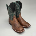 Tony Lama Tapadera Walnut Elephant Print Cowhide Style #TL317 Men's Size 10.5 EE
