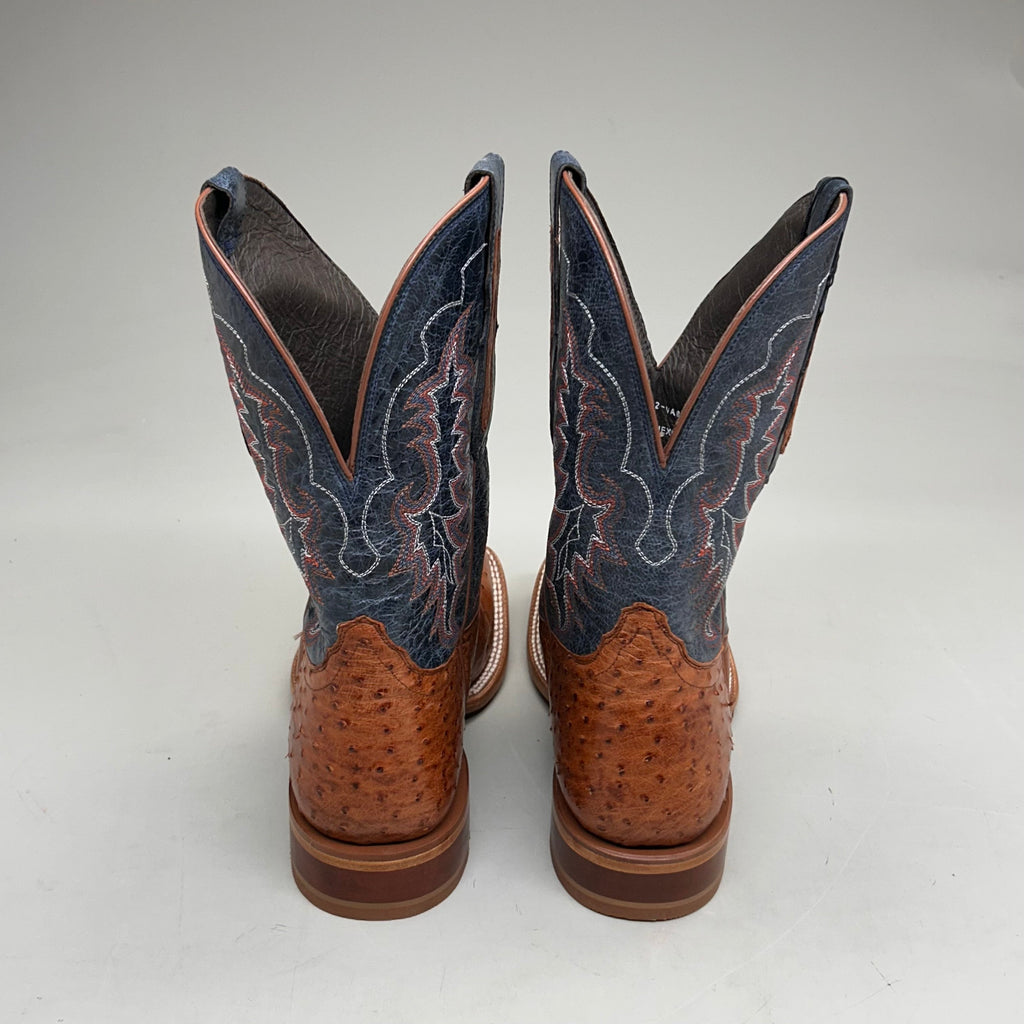 Tony Lama Murillo brandy Smooth Ostrich Style # SA6101 Men's Size 9 EE