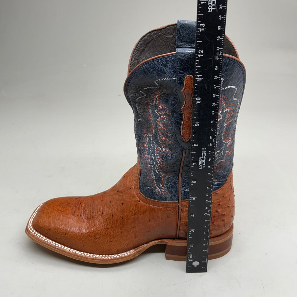 Tony Lama Murillo brandy Smooth Ostrich Style # SA6101 Men's Size 9 EE