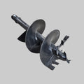 Rock Auger Heavy Duty Post Hole Digger 18" X 48" & 2" Collar 6 Teeth HSDA180-48