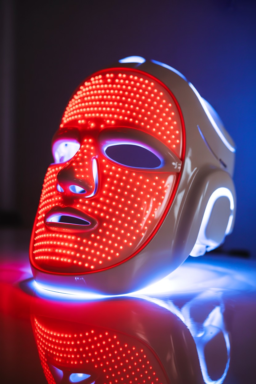 Red light therapy face mask