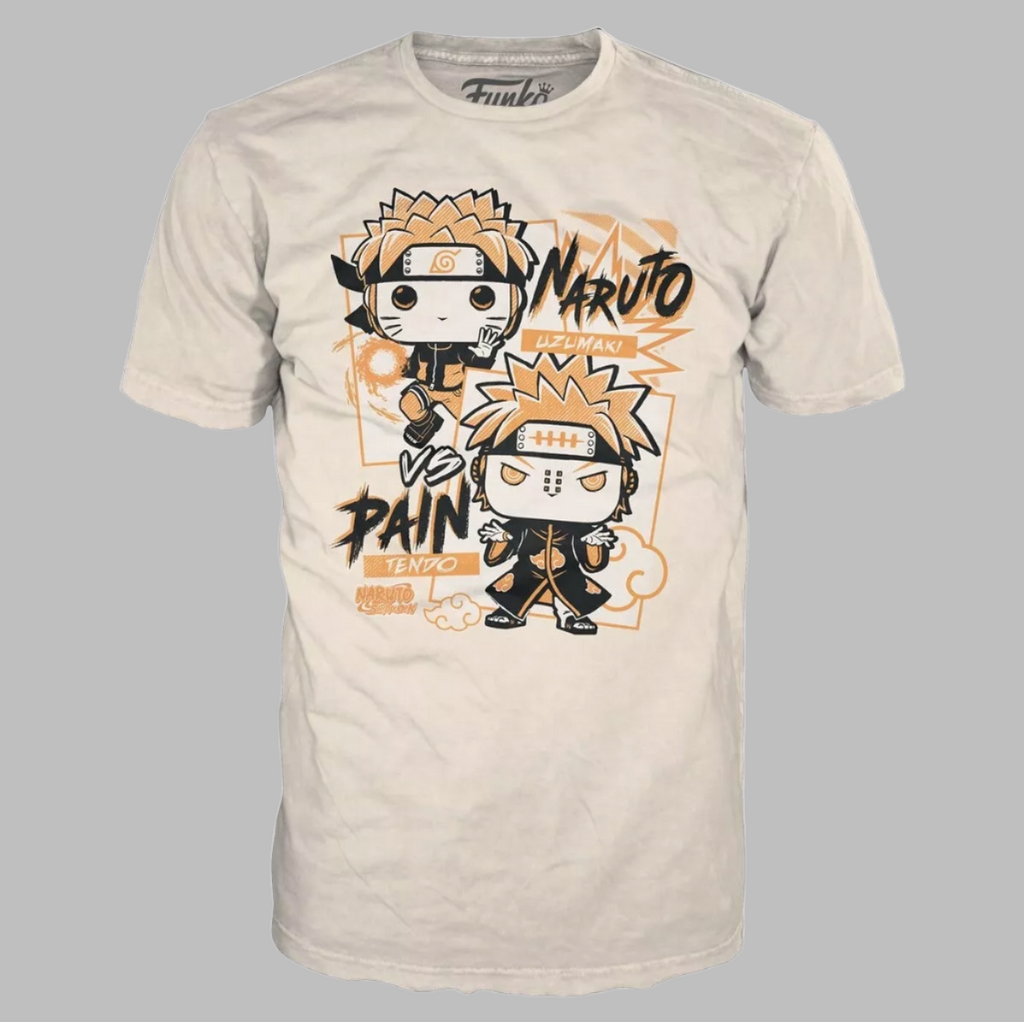 FUNKO Pop Naruto Shippuden Unisex T-Shirt SZ S Naruto vs Pain Boxed Tee