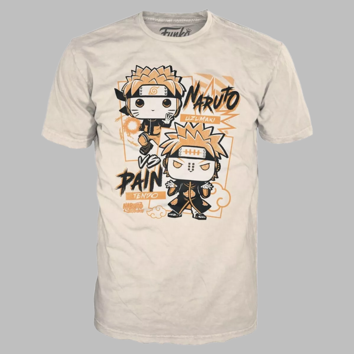 FUNKO Pop Naruto Shippuden Unisex T-Shirt SZ L Naruto vs Pain Boxed Tee