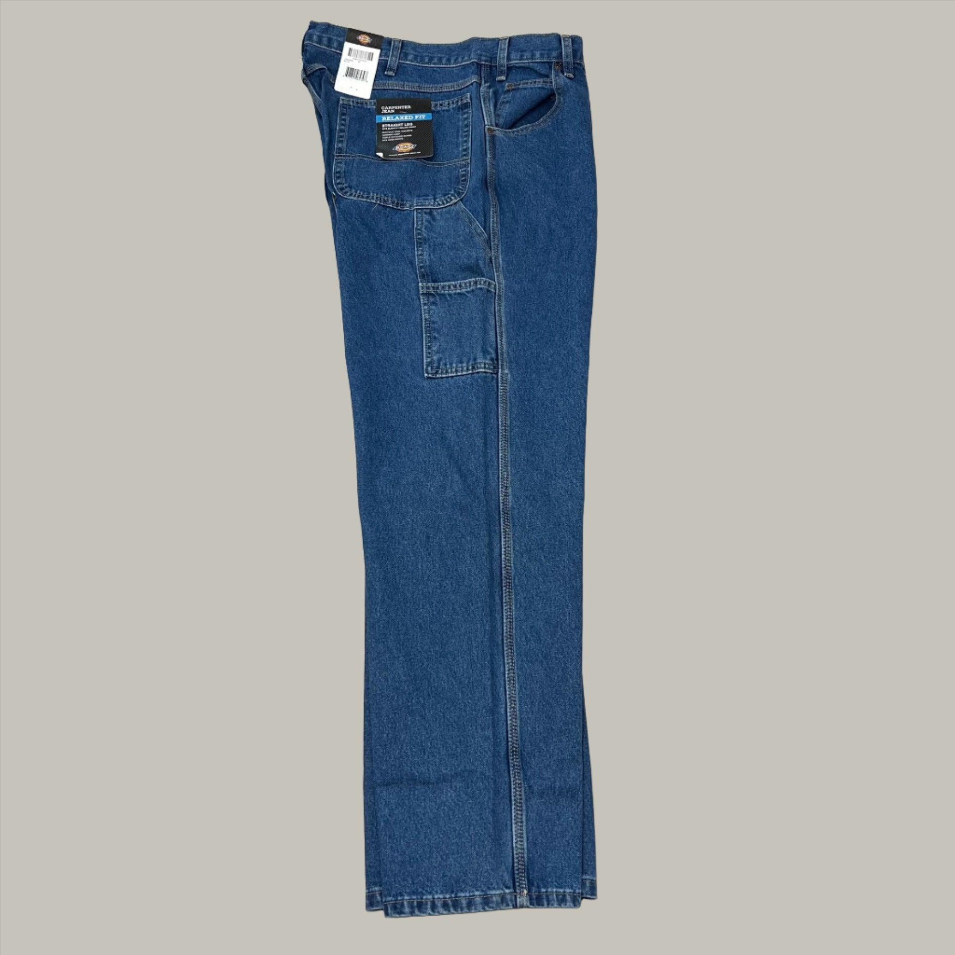 DICKIES Relaxed Fit Carpenter Jean Mns Sz 42X30 Stonewashed Indigo Blue 19294SNB