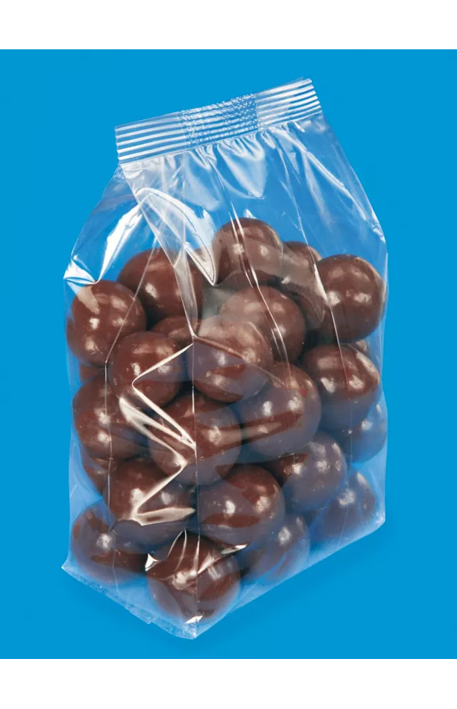 (100 PACK) Clear Gusseted Poly Plastic Bags Candy Cookie 1.5 Mil 4.5"x 2.75"x 10.75"