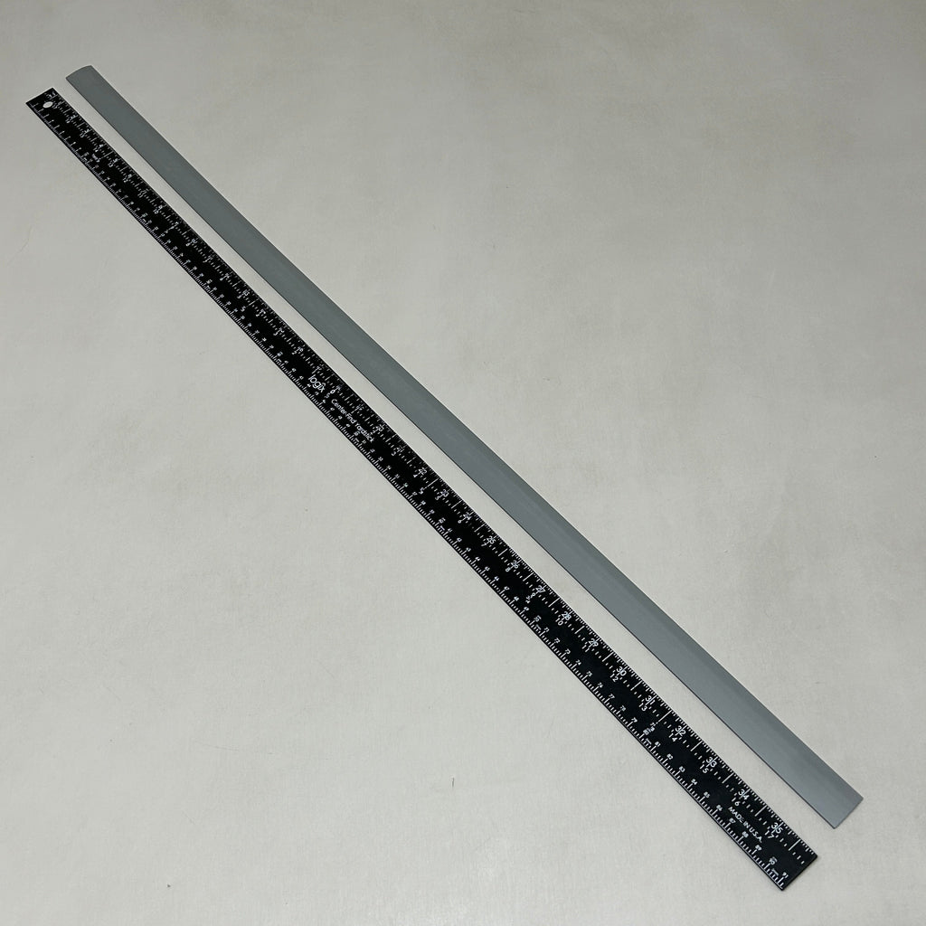 MANNINGTON COMM Burkebase Type TP Rubber Edge 78 Pack 1/8"X1"X36" Charcoal 633-217 (New)