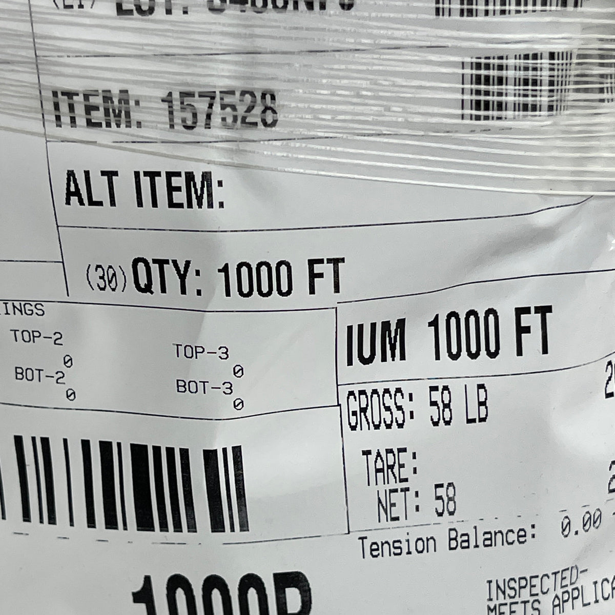 STABILOY BRAND Insulated Aluminum Building Wire, 1000ft Spool (New)