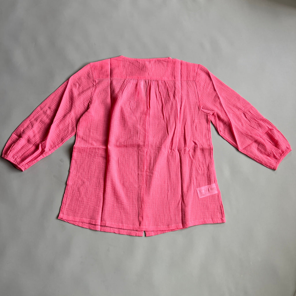 TOMMY BAHAMA Women's Lana Bay Gauze Top 3/4 Sleeve Tutti Frutti Size M (New)