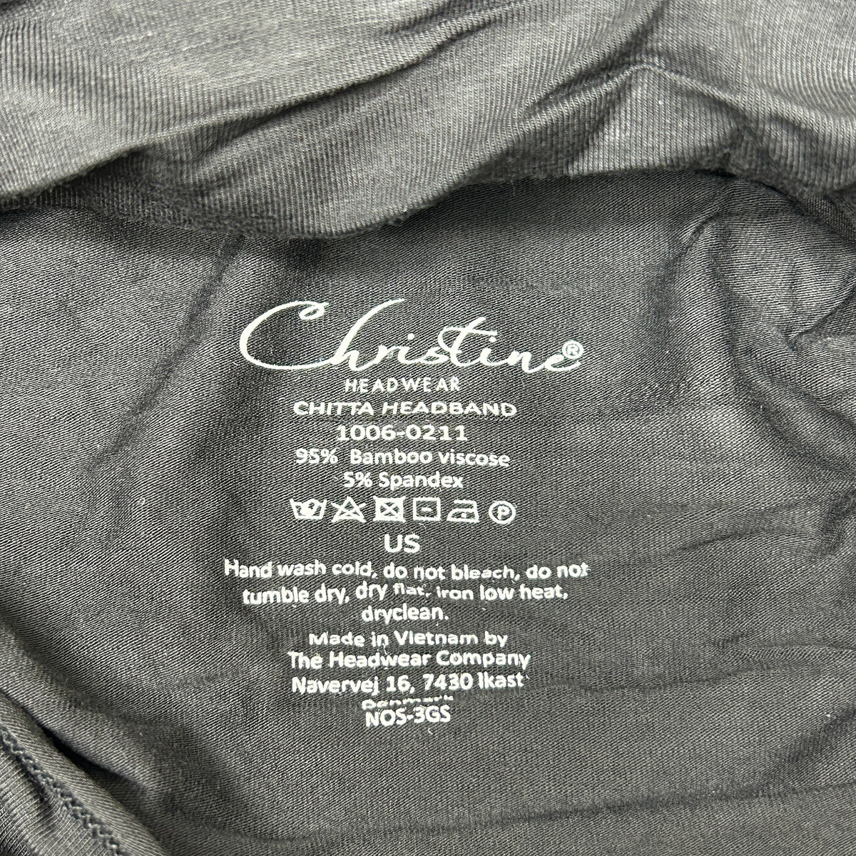 CHRISTINE HEADWEAR Chitta Headband Black 1006-0211 (New)