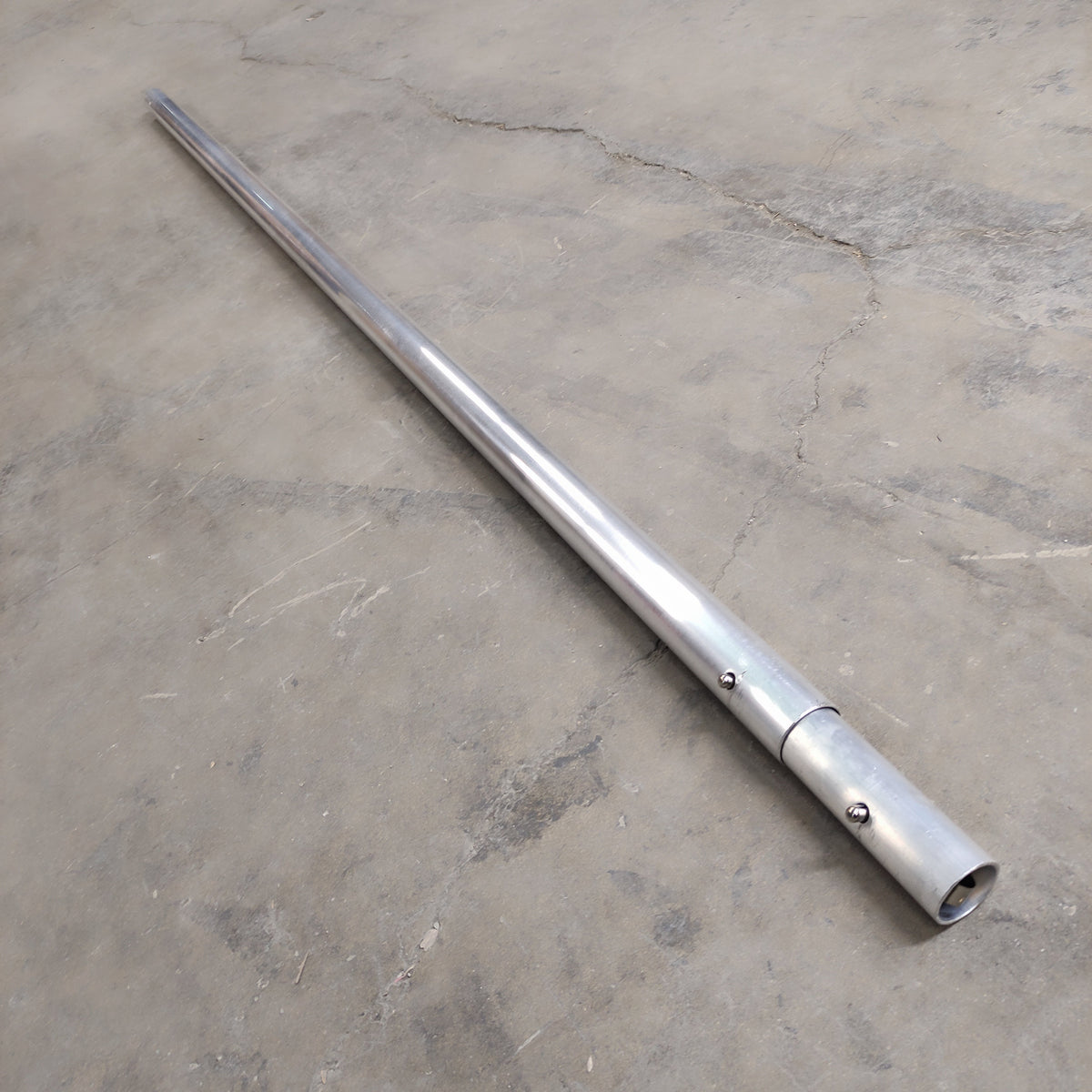KRAFT TOOL 6' Aluminum Button Handle with Insert - 1-3/4" Diameter CC289