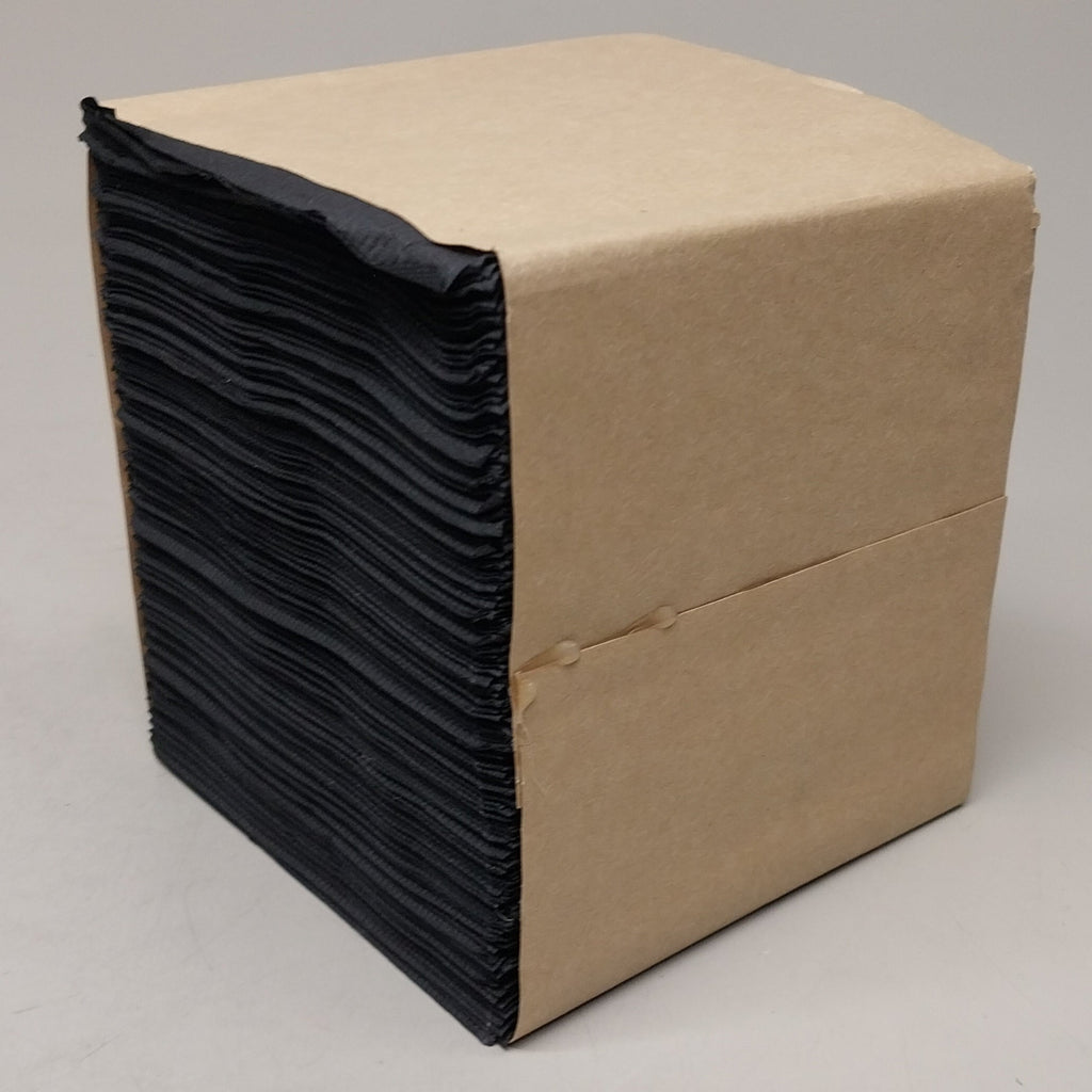 PATERSON (3,200 PACK) 2 PLY Paper Napkins 9"x9" (NG01074)  Black