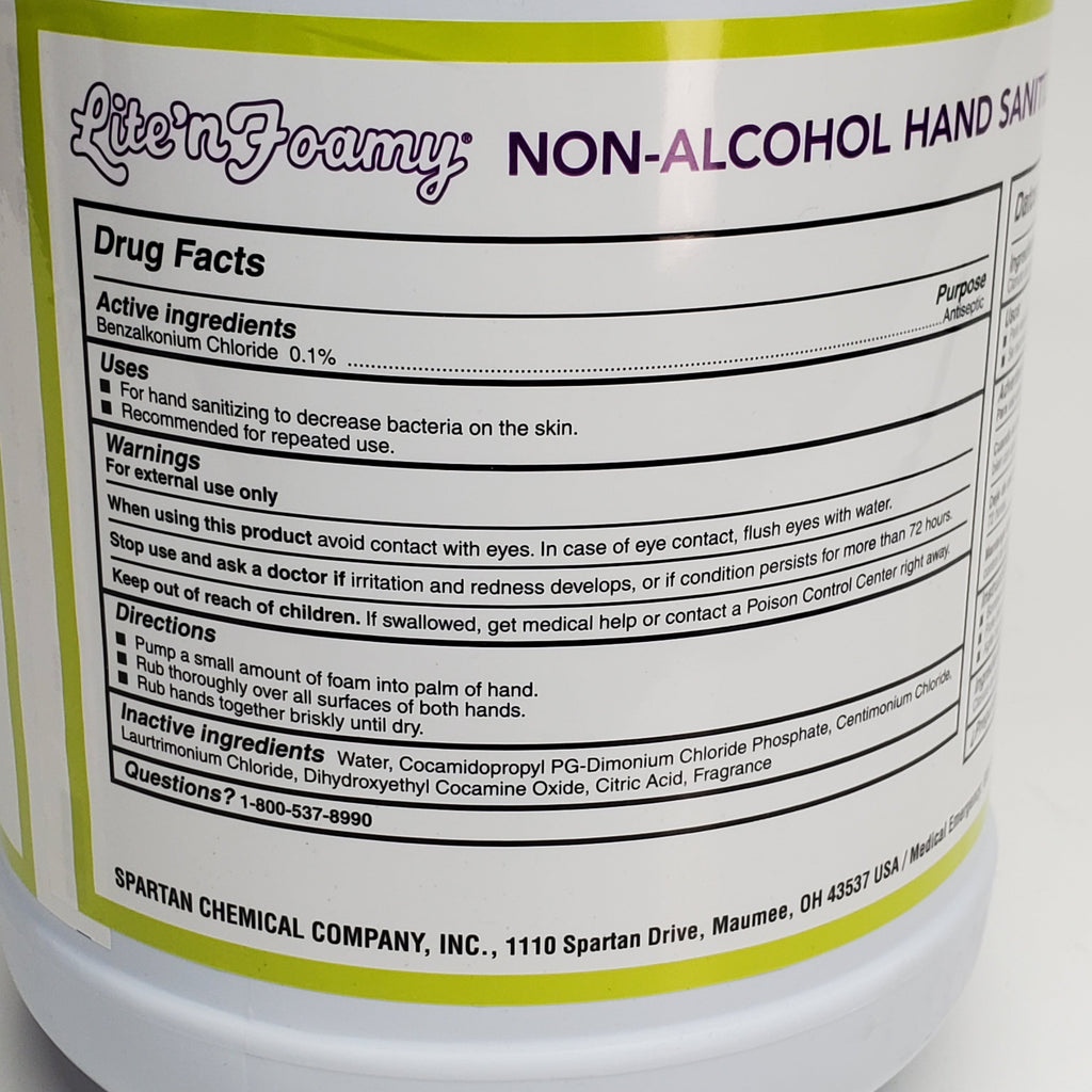 SPARTAN Non-Alcohol Hand Sanitizer Sunshine Lemon 1 gal 3345