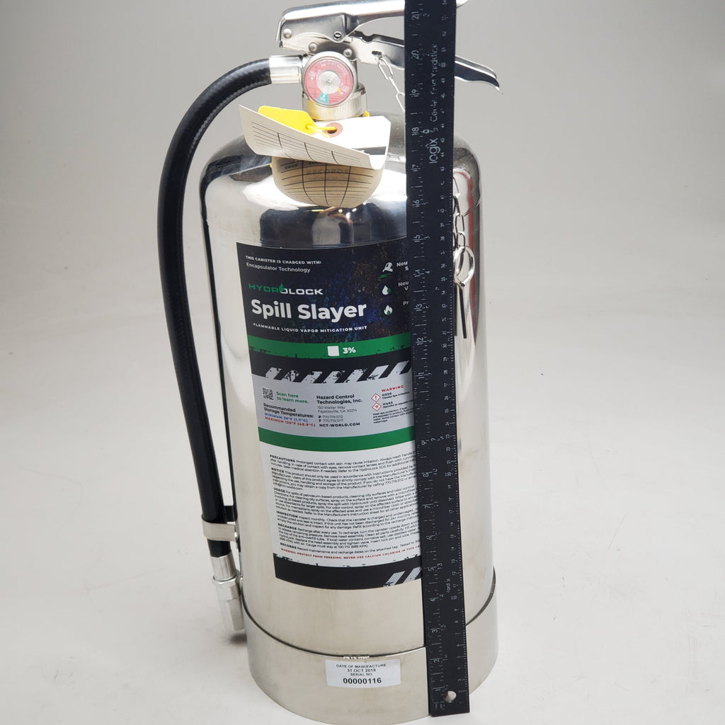 HYDROLOCK Spill Slayer Flammable Liquid Vapor Mitigation Unit Silver Fire Extenguisher 00000116