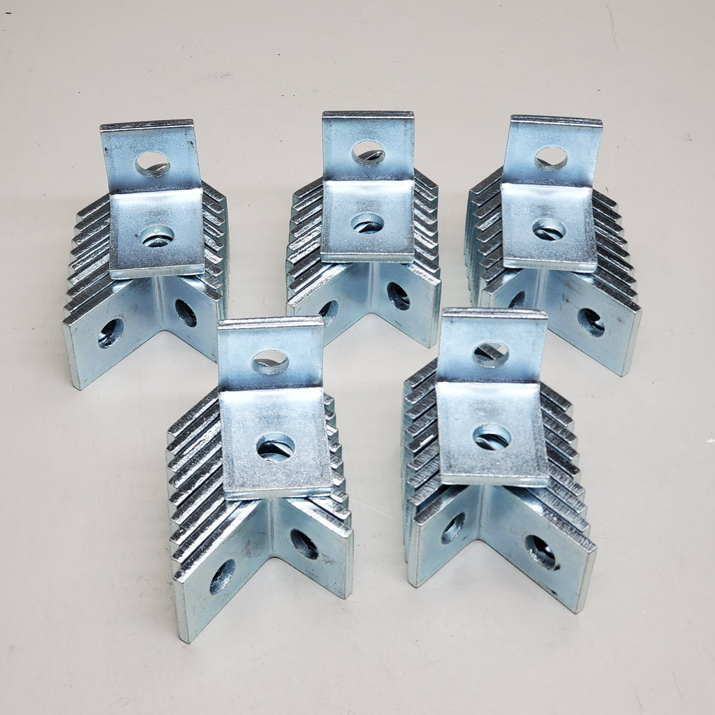 R.F. PRODUCTS (50 Pack) 2 Hole Angle 90 Deg Channel Bracket 1-5/8" X 2-5/16" Galvanized CA-604PLTD Strut