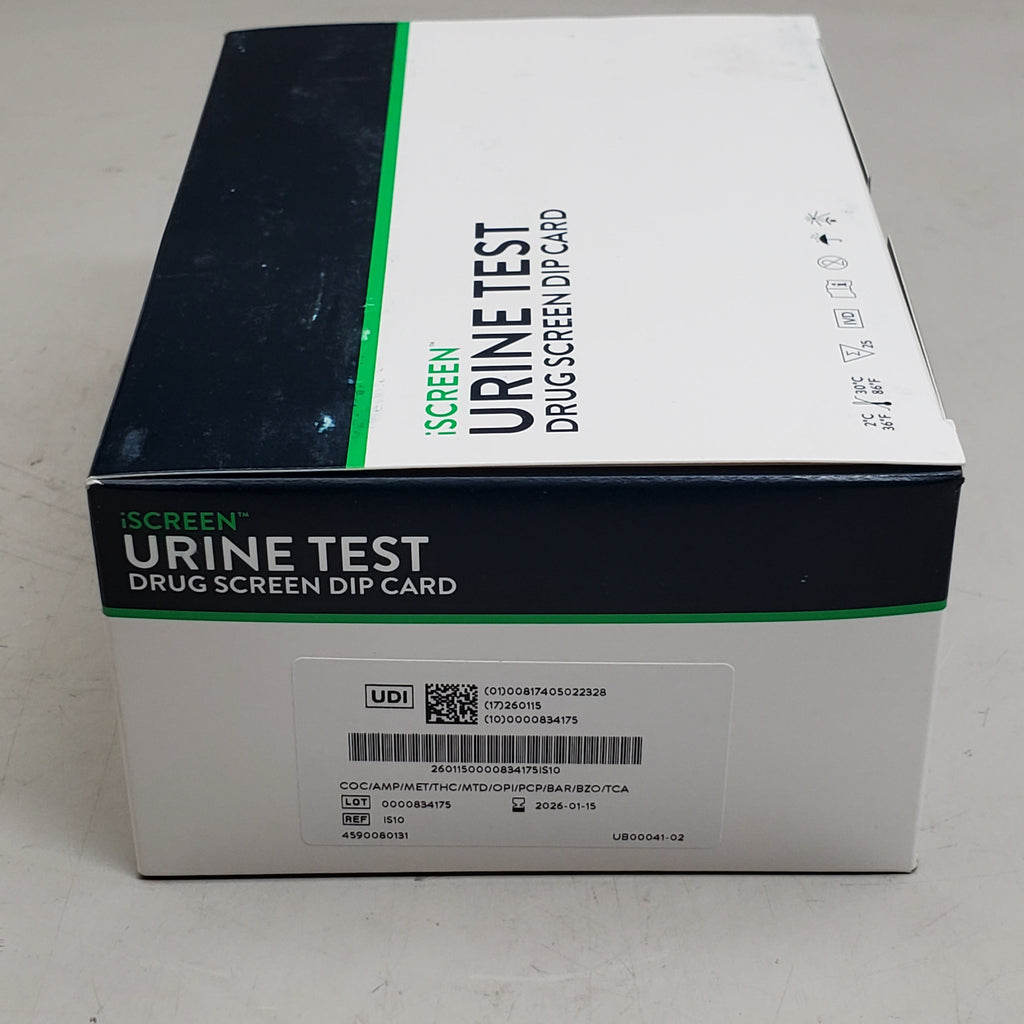 ISCREEN Urine Test Drug Screen Dip Card 25 in a box