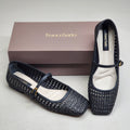 FRANCO SARTO L-Tinsley Mary Jane Women's Flat SZ M 9 Black