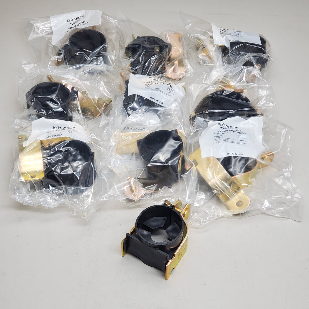 KLO-SHURE (10 Pack) Insulation Strut Mount Clamp 7/8" OD x 3/4" Wall 726087